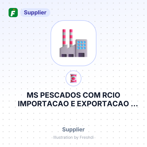 MS PESCADOS COM RCIO IMPORTACAO E EXPORTACAO LTDA – summary card, no photo uploaded yet