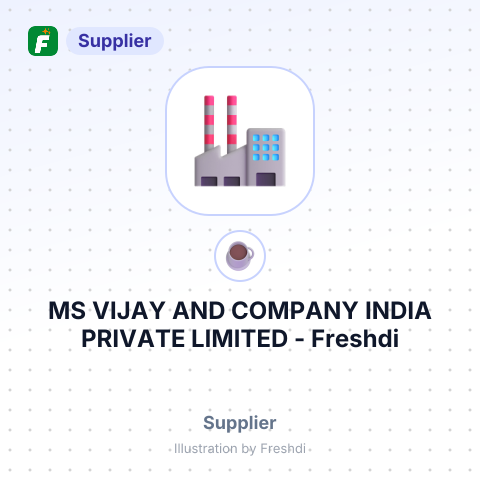 MS VIJAY AND COMPANY INDIA PRIVATE LIMITED – summary card, no photo uploaded yet