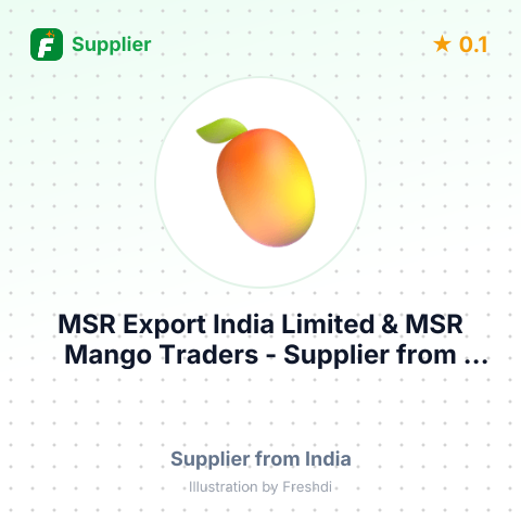 MSR Export India Limited & MSR Mango Traders  – summary card, no photo uploaded yet