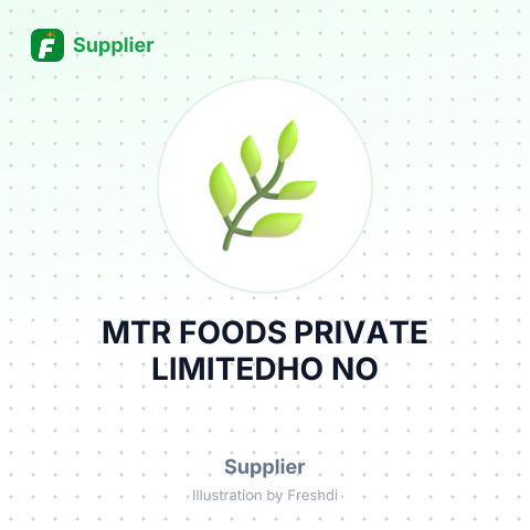 MTR FOODS PRIVATE LIMITEDHO NO – summary card, no photo uploaded yet