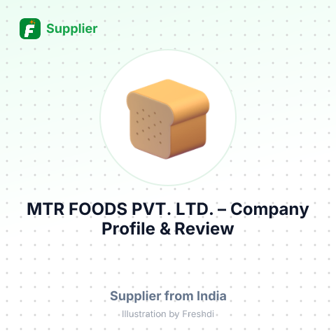 MTR FOODS PVT. LTD., – summary card, no photo uploaded yet