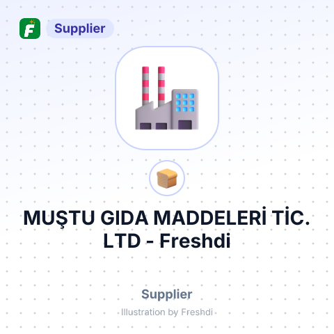 MUŞTU GIDA MADDELERİ TİC. LTD – summary card, no photo uploaded yet