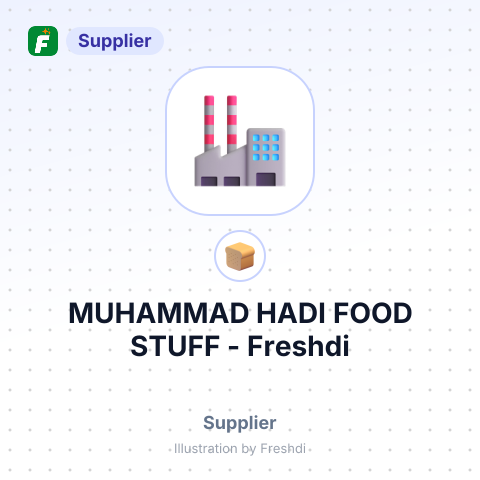 MUHAMMAD HADI FOOD STUFF – summary card, no photo uploaded yet
