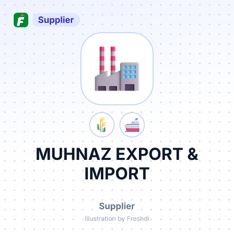 MUHNAZ EXPORT & IMPORT – summary card, no photo uploaded yet