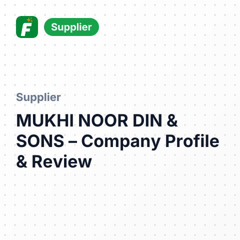 MUKHI NOOR DIN & SONS – summary card, no photo uploaded yet