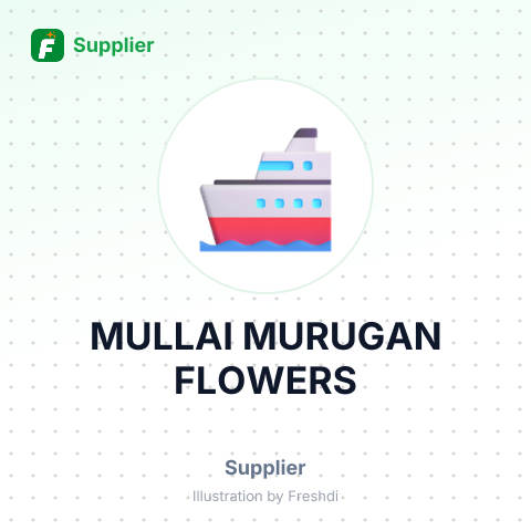 MULLAI MURUGAN FLOWERS – summary card, no photo uploaded yet
