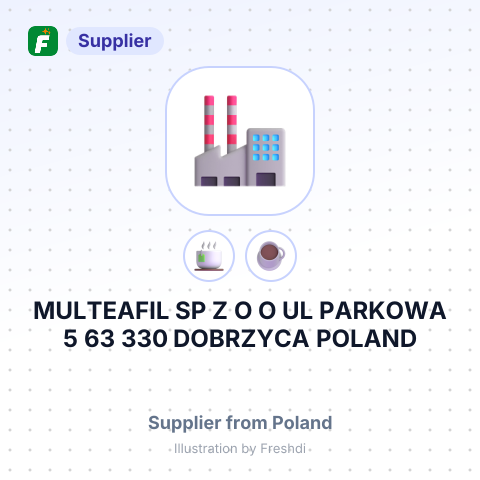 MULTEAFIL SP Z O O UL PARKOWA 5 63 330 DOBRZYCA POLAND – summary card, no photo uploaded yet