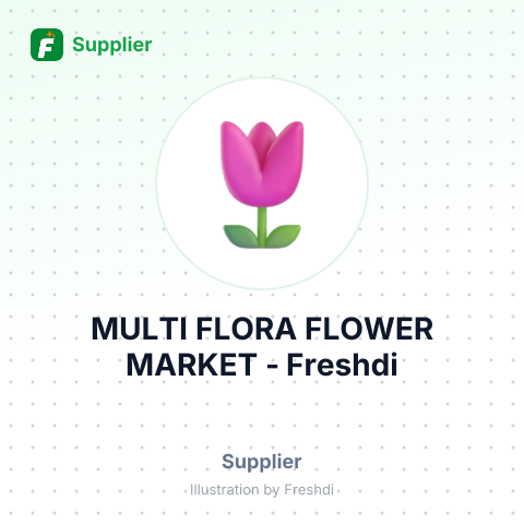 MULTI FLORA FLOWER MARKET – summary card, no photo uploaded yet