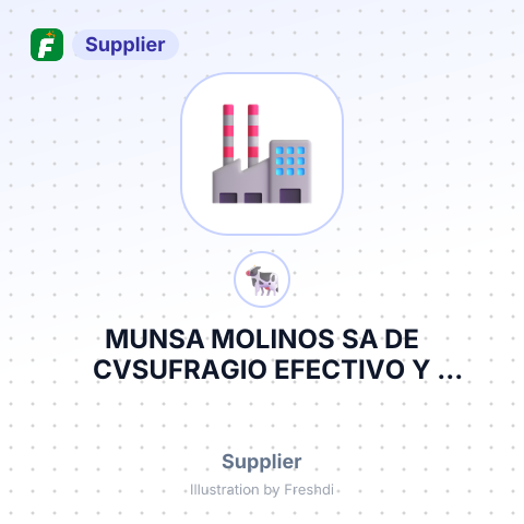 MUNSA MOLINOS SA DE CVSUFRAGIO EFECTIVO Y NICOLASB – summary card, no photo uploaded yet