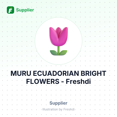 MURU ECUADORIAN BRIGHT FLOWERS – summary card, no photo uploaded yet