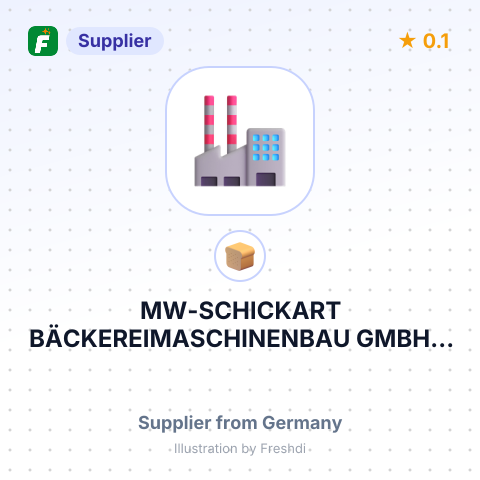 MW-SCHICKART BÄCKEREIMASCHINENBAU GMBH & CO. KG – summary card, no photo uploaded yet