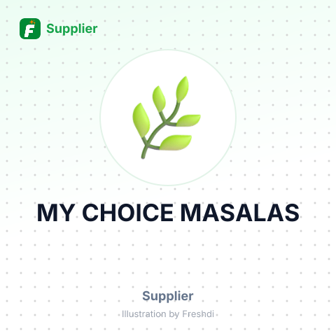 MY CHOICE MASALAS – summary card, no photo uploaded yet