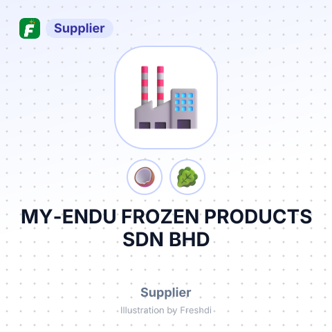 MY-ENDU FROZEN PRODUCTS SDN BHD – summary card, no photo uploaded yet