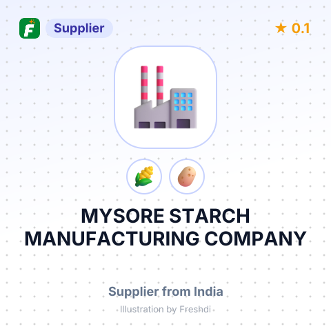 MYSORE STARCH MANUFACTURING COMPANY – summary card, no photo uploaded yet