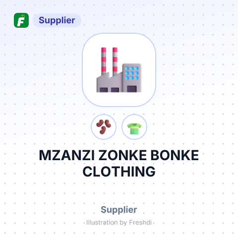 MZANZI ZONKE BONKE CLOTHING – summary card, no photo uploaded yet