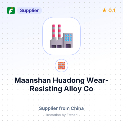 Maanshan Huadong Wear-Resisting Alloy Co – summary card, no photo uploaded yet