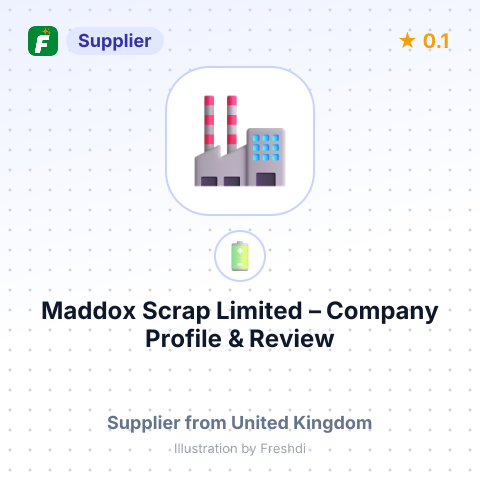 Maddox Scrap Limited – summary card, no photo uploaded yet