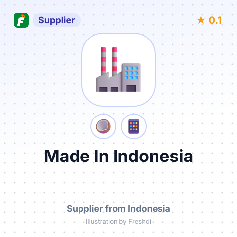 Made In Indonesia  – summary card, no photo uploaded yet
