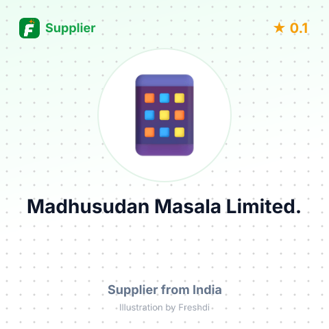Madhusudan Masala Limited.  – summary card, no photo uploaded yet