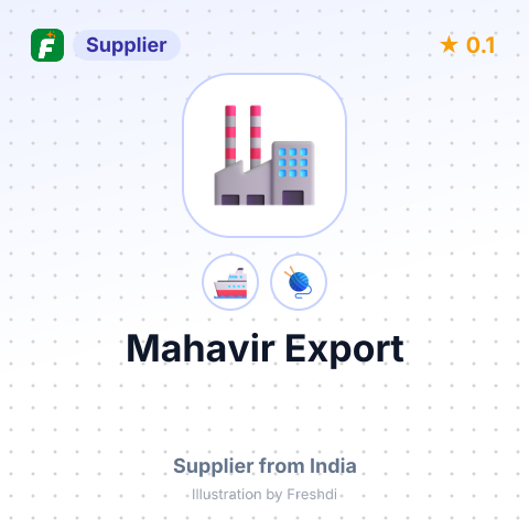 Mahavir Export – summary card, no photo uploaded yet
