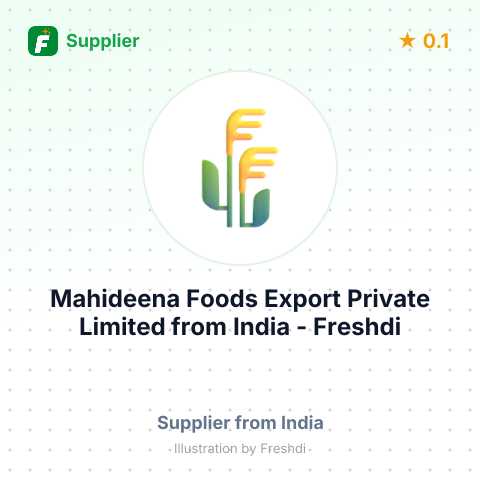Mahideena Foods Export Private Limited  – summary card, no photo uploaded yet
