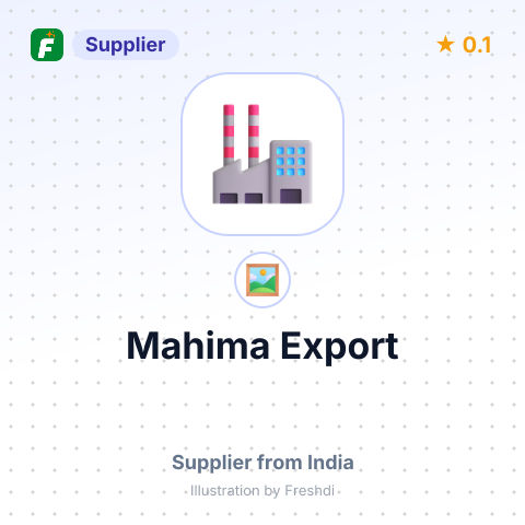 Mahima Export – summary card, no photo uploaded yet