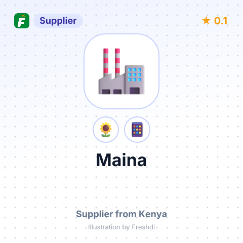 Maina  – summary card, no photo uploaded yet