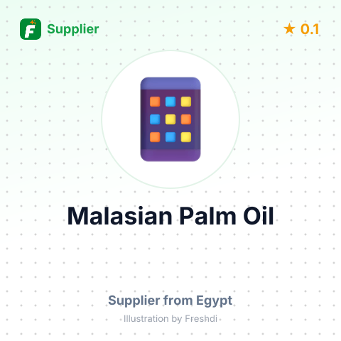 Malasian Palm Oil – summary card, no photo uploaded yet