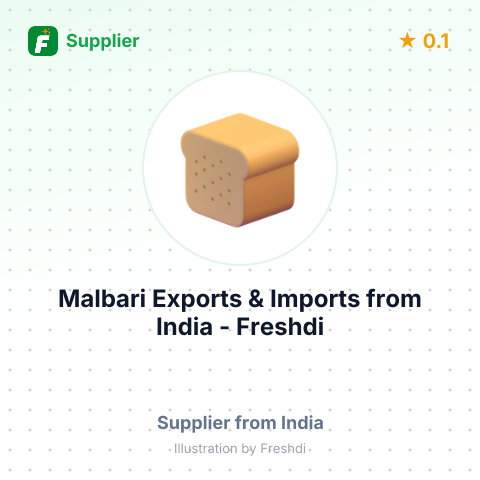 Malbari Exports & Imports  – summary card, no photo uploaded yet