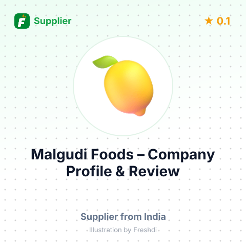 Malgudi Foods – summary card, no photo uploaded yet