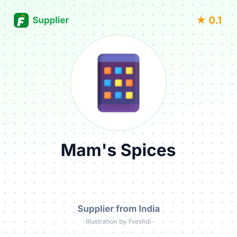 Mam's Spices  – summary card, no photo uploaded yet