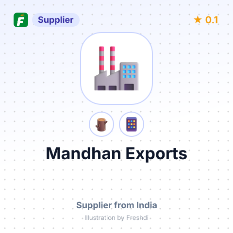 Mandhan Exports  – summary card, no photo uploaded yet