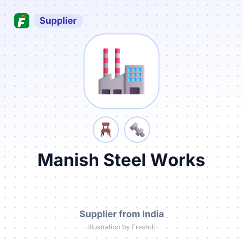 Manish Steel Works – summary card, no photo uploaded yet