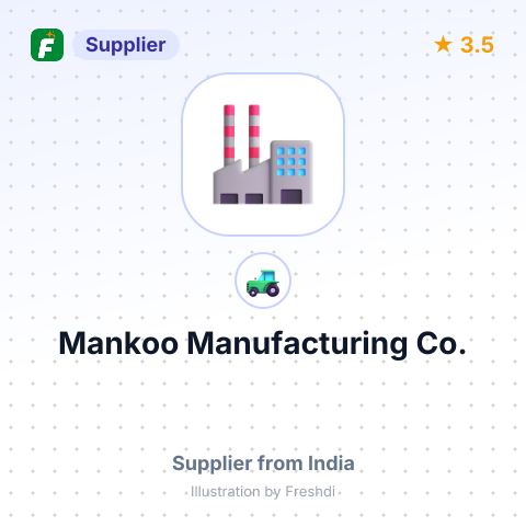Mankoo Manufacturing Co. – summary card, no photo uploaded yet