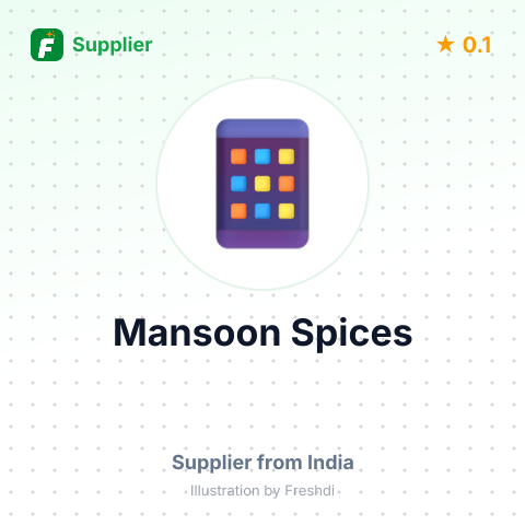 Mansoon Spices  – summary card, no photo uploaded yet