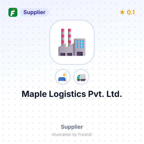 Maple Logistics Pvt. Ltd. – summary card, no photo uploaded yet
