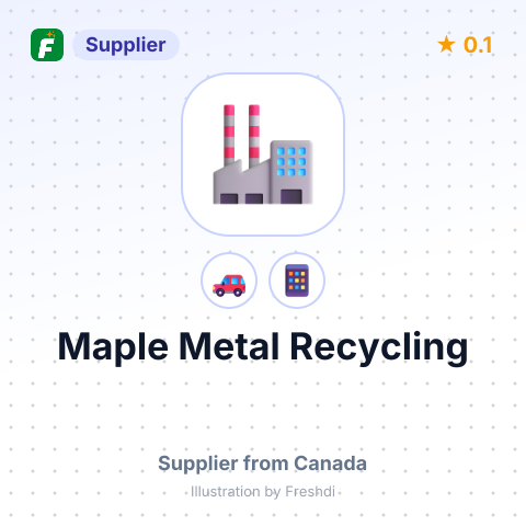 Maple Metal Recycling – summary card, no photo uploaded yet