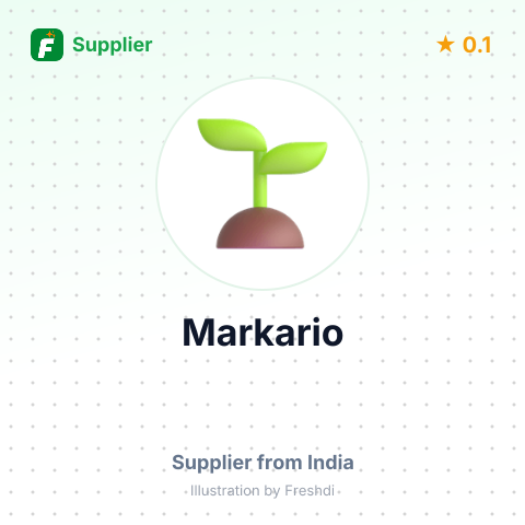Markario  – summary card, no photo uploaded yet