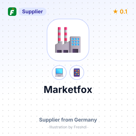 Marketfox – summary card, no photo uploaded yet