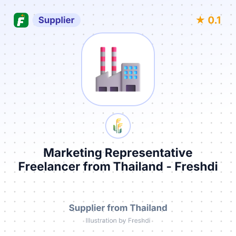 Marketing Representative Freelancer  – summary card, no photo uploaded yet