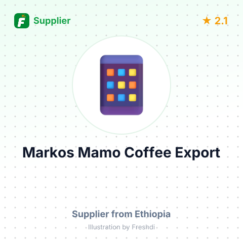 Markos Mamo Coffee Export – summary card, no photo uploaded yet