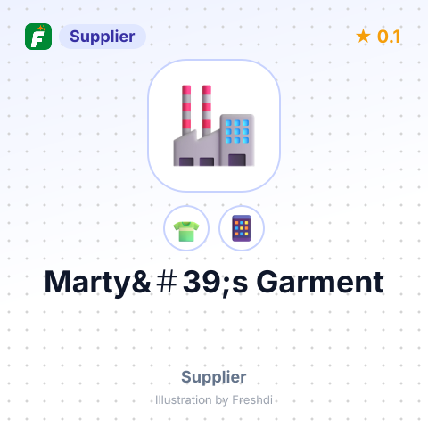 Marty&＃39;s Garment – summary card, no photo uploaded yet