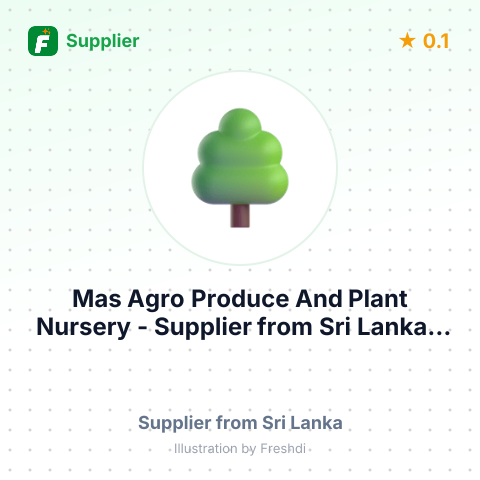 Mas Agro Produce And Plant Nursery  – summary card, no photo uploaded yet