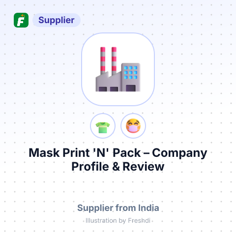 Mask Print 'N' Pack – summary card, no photo uploaded yet