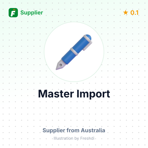 Master Import – summary card, no photo uploaded yet