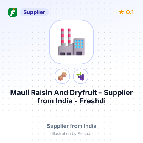 Mauli Raisin And Dryfruit  – summary card, no photo uploaded yet