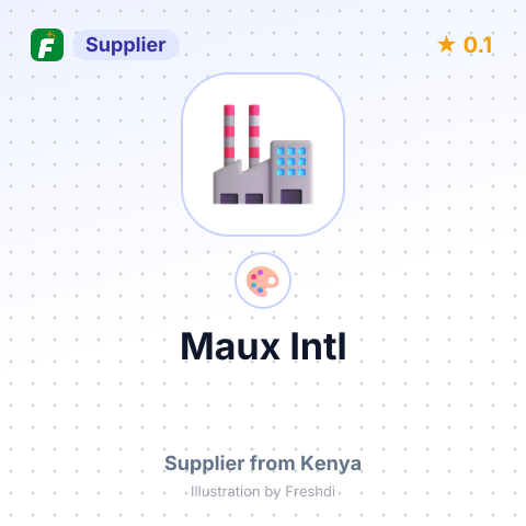 Maux Intl – summary card, no photo uploaded yet