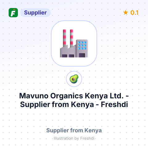 Mavuno Organics Kenya Ltd.  – summary card, no photo uploaded yet