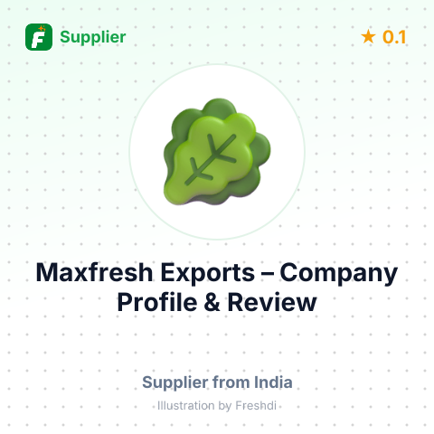Maxfresh Exports – summary card, no photo uploaded yet