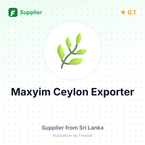 Maxyim Ceylon Exporter  – summary card, no photo uploaded yet